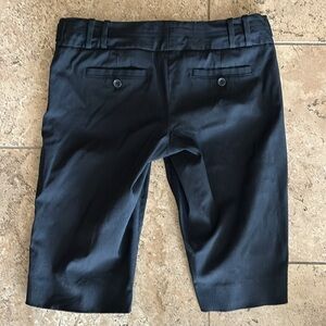 The Limited dressy black pinstriped bermuda chino shorts. Drew fit size 4